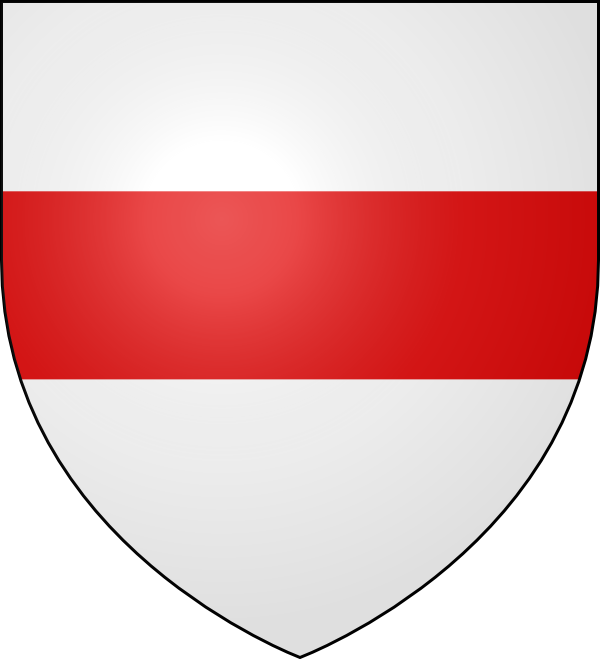 Argent a fess gules